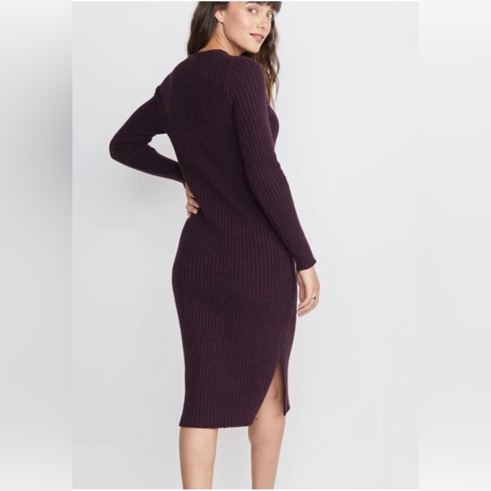 Marine layer knitted rib sweater dress. Size S - Picture 4 of 12